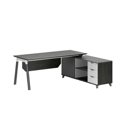 Industrial L Shape Office Desk: New Design Corner Computer Desk