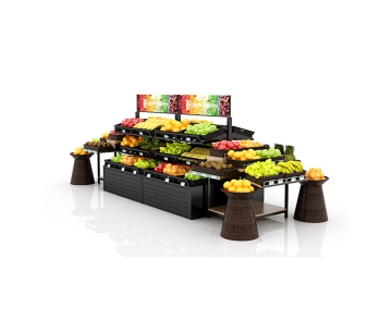 Steel Fruit And Vegetable Display Stand For Shop