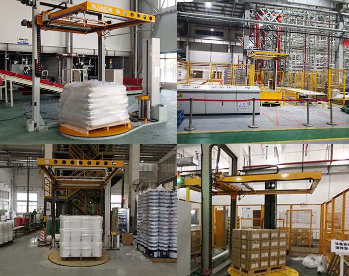 Pallet wrapping machine