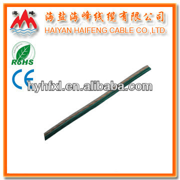 CCA conductor PVC Insulated transparent green Speaker Wire