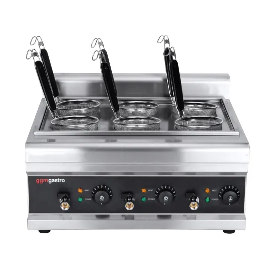 Hot Sale Restaurant Electric Table Top Noodle Cooking Machine Pasta Boiler Noodle Cooker Electric Pasta Cooker 6 Basket Cooking Stove