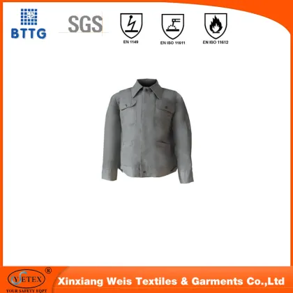 flame resistant anti-static safety clothing for fire field