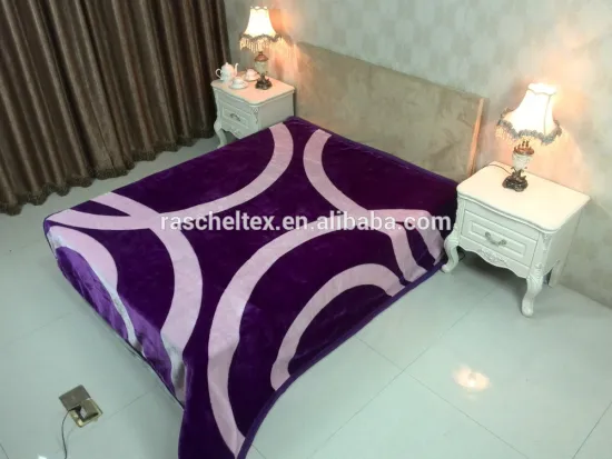 100% Polyester supersoft spain design mink blanket
