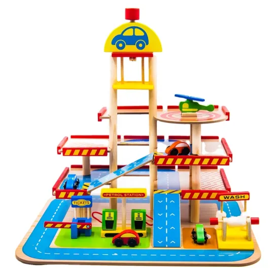 2024 Wooden Parking Lot Toys: Explore Car Yards and Parking Lots in Toy Form