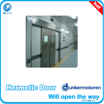 Automatic / Manual Hermetic Doors for Hospital Clean Rooms as Operating Theatres, ICU Room