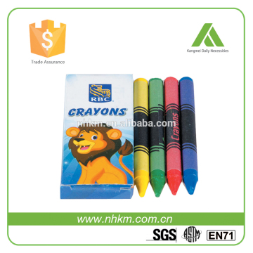 Non toxic 4 color wax crayon for kids paint with ASTM, EN71