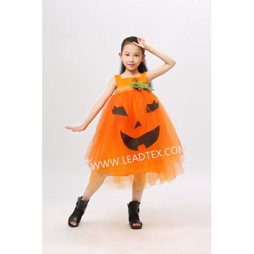 Child Halloween Costumes Robe de citrouille