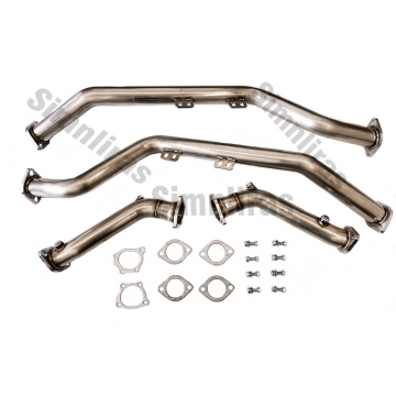 Edelstahl-Mittelpipe für 2019-2026 Genesis G70 3.3TT V6 Twin Turbo T-GDI passt AWD oder RWD an