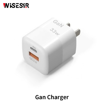 Gan 33W UK US -Stecker -Ladegerät -Adapter OEM