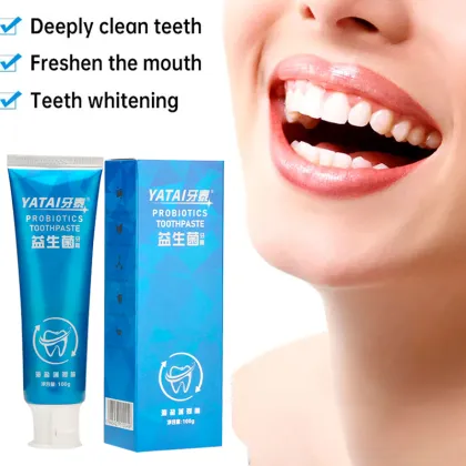 Wholesale Probiotic Sea Salt Mint Baking Soda Toothpaste for Whitening and Oral Care