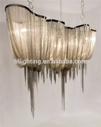 Modern big boat aluminum chain atlantis chandelier
