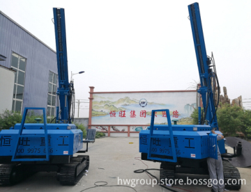 Hydraulic Solar pile driver ramming Piling machine