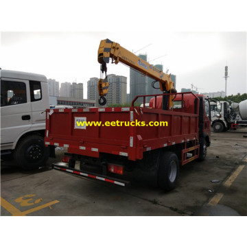 HOWO 2ton Truck mounted Telescopic Boom Cranes