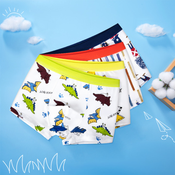 4pcs/pack Kids Boxers Boy Lovely Star Toddler Baby Underwear Cartoon Print Panties Fashion Teenage Underwear Children Clothes