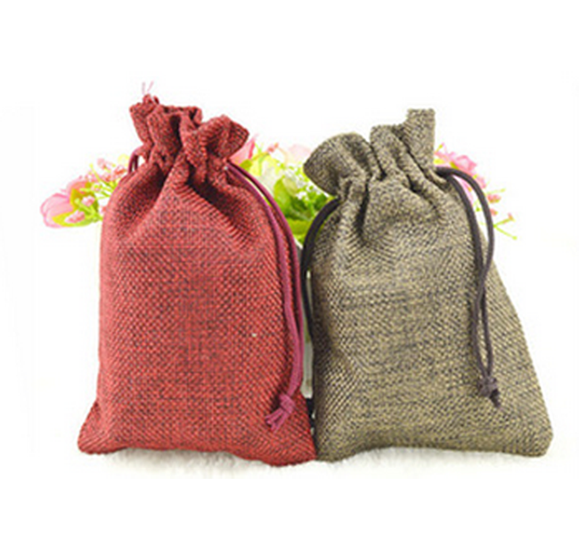 linen bag drawstring logo