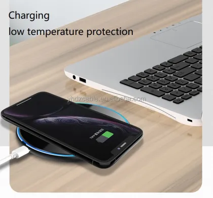15W Mirror Mobile Phone Wireless Fast Charger for Apple Metal Acrylic