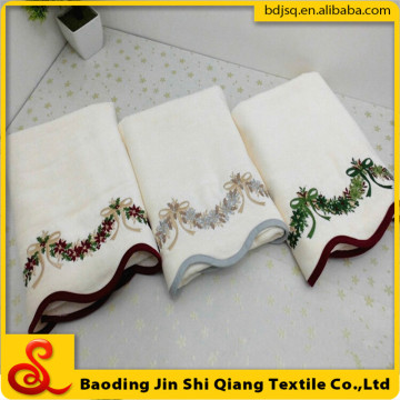 Wholesale Cotton Velvet Bath Towel With Embroidery, Embroidered Bath Towel Set