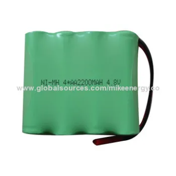 NiMH Rechargeable Battery Pack with 4.8V Voltage and 2,200mAh CapacityNew