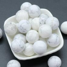 20MM Howlite Chakra Balls for Stress Relief Meditation Balancing Home Decoration Bulks Crystal Spheres Polished