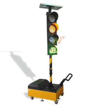 Trolley communication 200mm LED Solar Portable Traffic Light