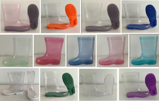 Hot sell transparent boots,Children Transparent Rain Boot,New Style Kid Transparent Boots,Colourful Child Rain Boot