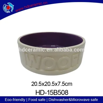 Purple color ceramic dog & cat bowl, ceramic pey bowl, ceramic water & food bowl
