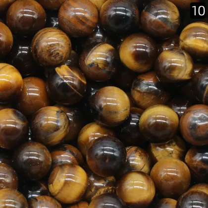 16MM Tigers Eye Chakra Balls for Meditation Home Decoration