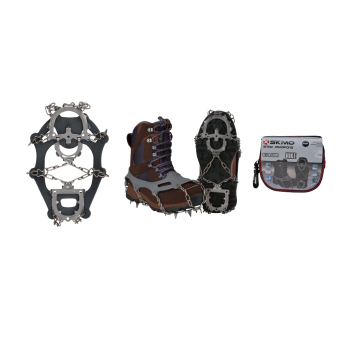 XSKIMO Snow Crampons: 12 zębów ze stali nierdzewnej.
