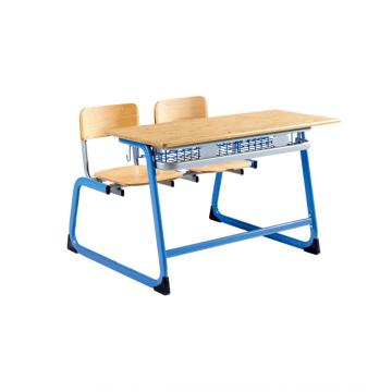 (Muebles) Banco de doble escritorio y silla de la escuela de África