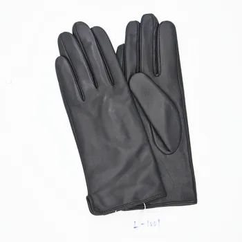 Fashion women warm winter sheepskin leather gloves
