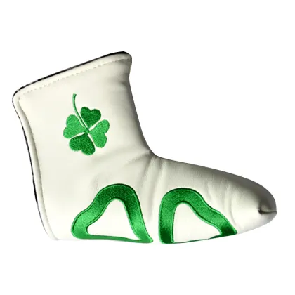 1PCS Shamrock Clover Headcover Golf Putter Head Cover Blade Shamrock Club Heads Clover Headcover Club-Making Products
