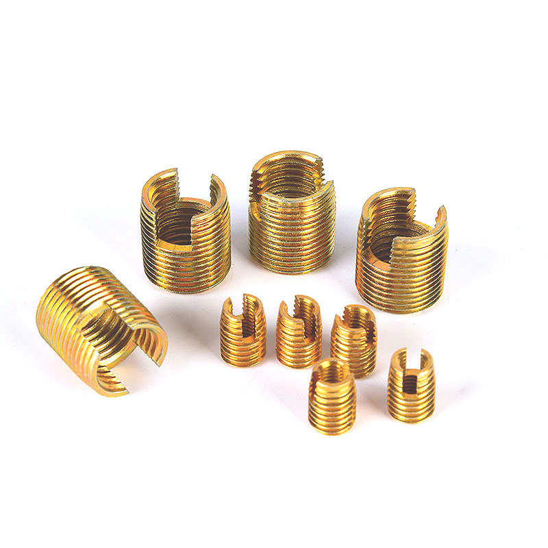 Brass insert nut stainless steel 304slot self tapping threaded  insert