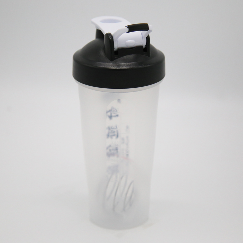 600ml Fitness Protein Shaker Bottle with Lever Loop