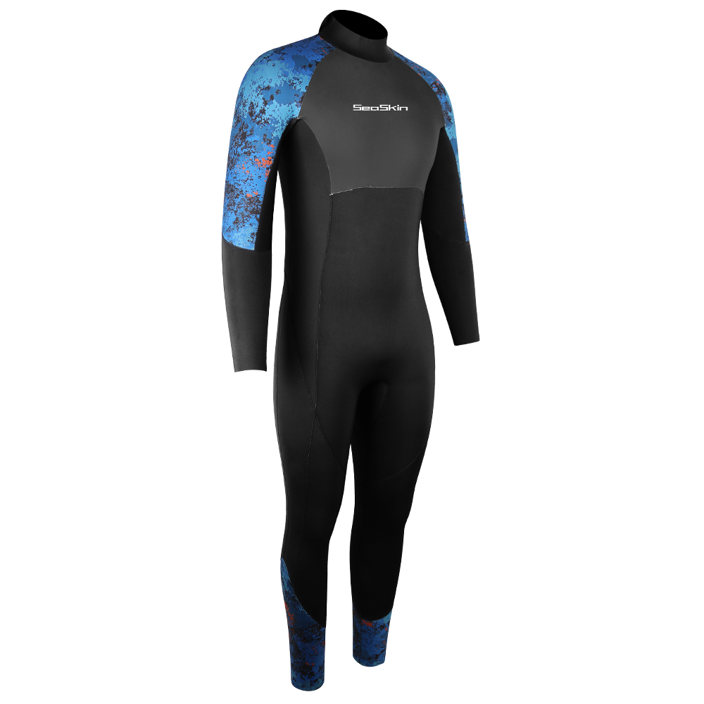 Seaskin Sürdürülebilir Sırt Zip Wetsuits Sörf için