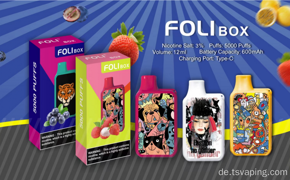 Foli Box wiederaufladbare Einweg -Vape -Netzspule