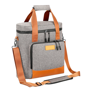 Custom Personalized Portable Camping Insulated 3 Bottle Tote Bag - Ice Wine Cooler