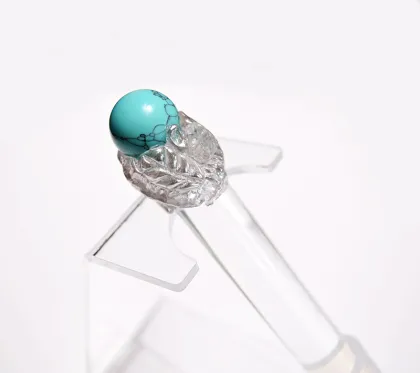 Self Design-Q're Turquoise And Rock Crystal Pure Crystal Singing Bowl Wand