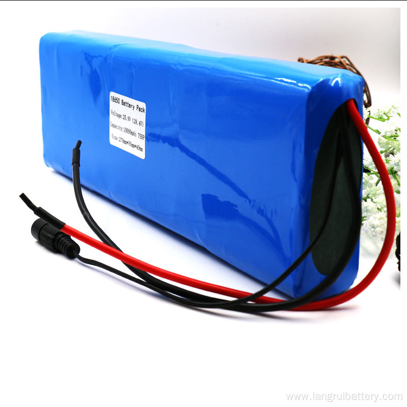 10000mAh 25.9V Rechargeable Lithium Ion Battery Pack