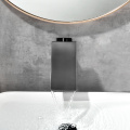Fashion Gun Grey Waterfall Bathroom Faucet Spout
