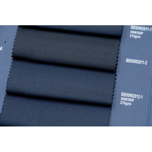 Midnight Blue Suiting Fabric