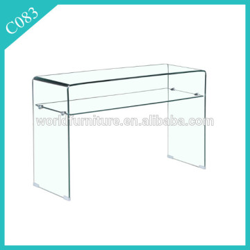 2017 hot bent glass console table