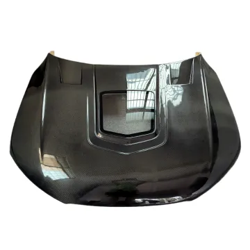 High quality 3K carbon fiber semi transparent IM style engine hood for the 16-18 year Audi A7 body kit