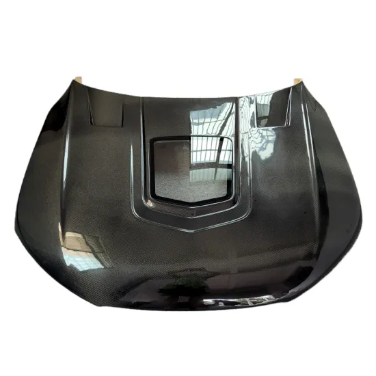 High quality 3K carbon fiber semi transparent IM style engine hood for the 16-18 year Audi A7 body kit