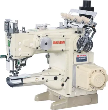 4 Needle 6 Thread Straight Arm Interlock Chainstitch Sewing Machine with Automatic Trimmer for Flat Garment Industry