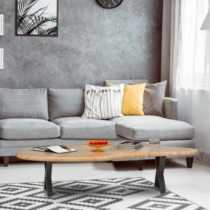 Z Shape Heavy Duty Metal Coffee Table Legs