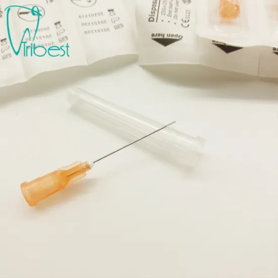 Disposable Plastic 25G Half Cut Irrigation Needle