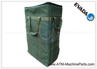 Green ATM Spare Parts Cassette Bag With Five Cassettes , Au