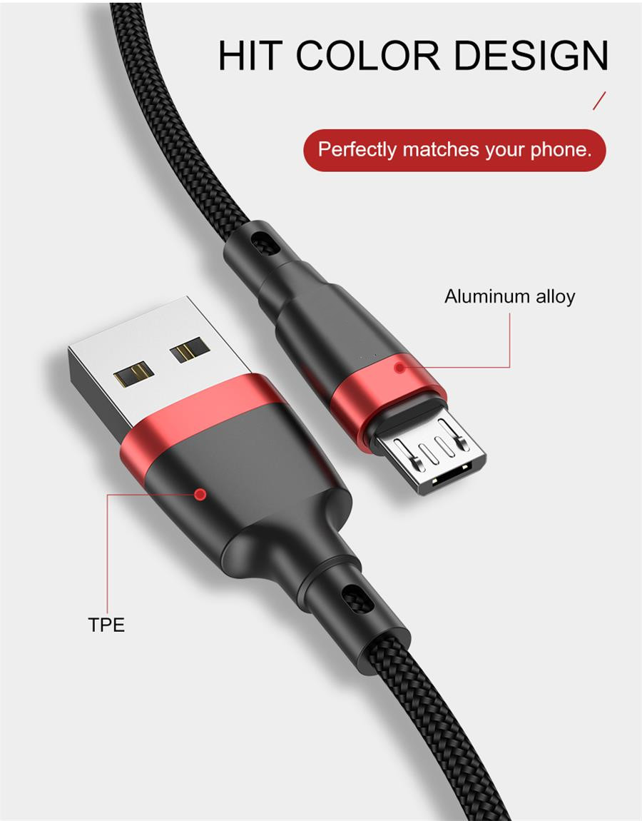 2m micro usb cable