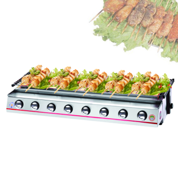 GZKITCHEN 8 Burner LPG Gas BBQ - Stainless Steel Cover Smokeless Outdoor Cooker