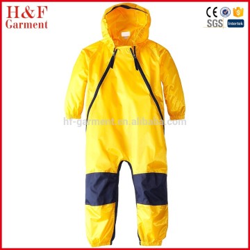 Durable lightweight baby waterproof jackets rain and dirt wear coveralls